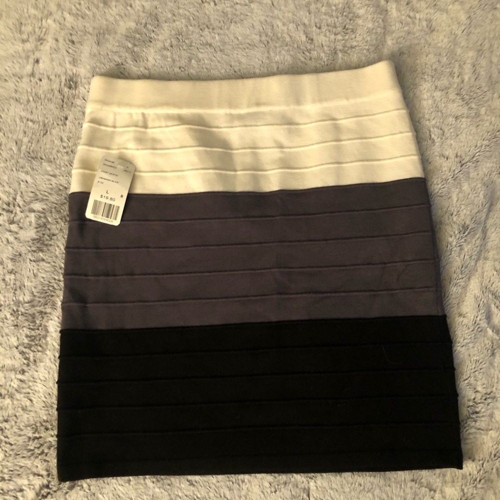 Forever 21 bandage ombré mini skirt